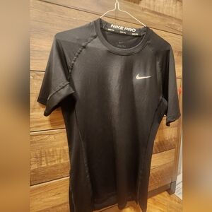 Nike Pro Womens Short Sleeve Black Tee